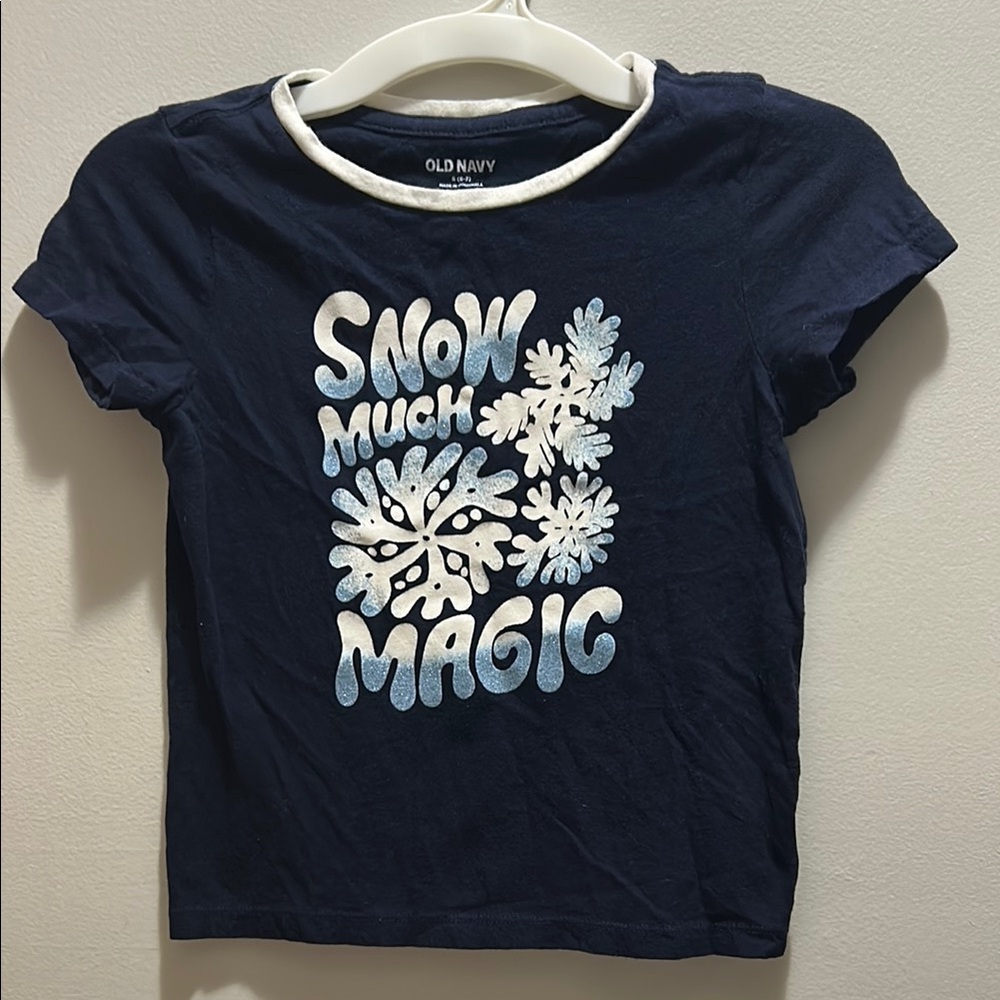 Old Navy Blue and White Short Sleeve Tees